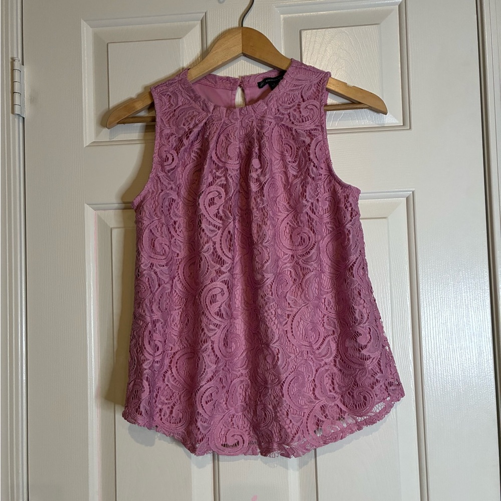 Adrianna Papell Mauve Lace Camisole